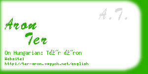 aron ter business card